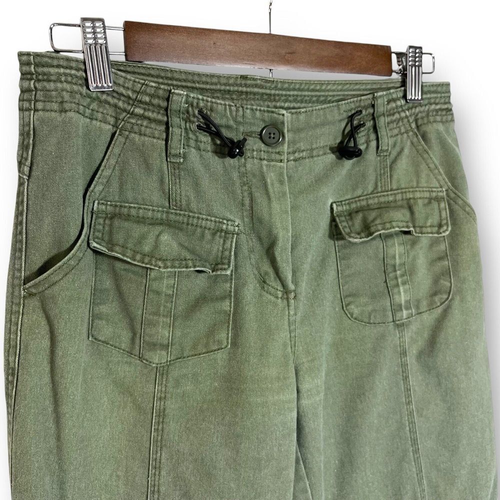 John Galt | Brandy Melville | Kim Cargo Pants | Army Green | Womens Size 6 Jeans - Picture 3 of 8